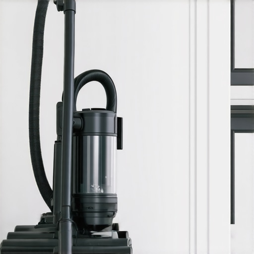 Modern renovation site with eco-friendly vacuum and HEPA filtration technology.