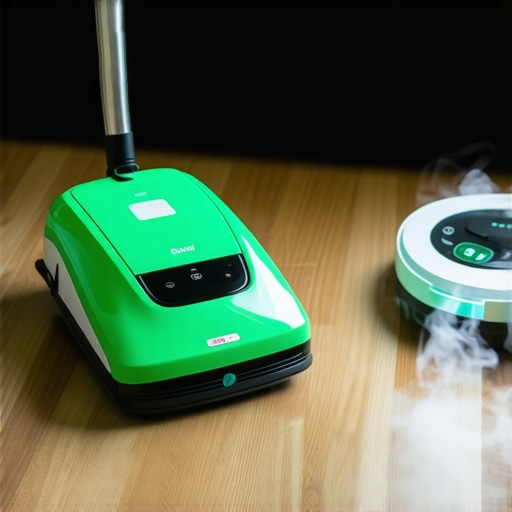 Ultrasonic cleaner and steam mop used in sustainable home cleaning