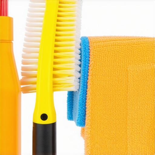 Eco-Friendly Post-Construction Cleaning Tools Eco-friendly cleaning tools including microfiber cloths and biodegradable disinfectants.