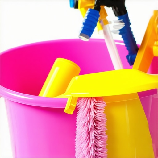 Cleaning tools like HEPA vacuum and microfiber cloths used in eco-friendly post-construction cleaning