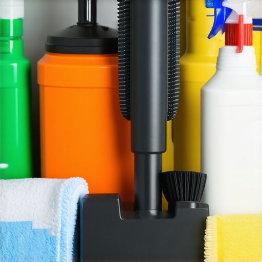 Cleaning tools and eco-friendly products for rapid post-construction cleanup
